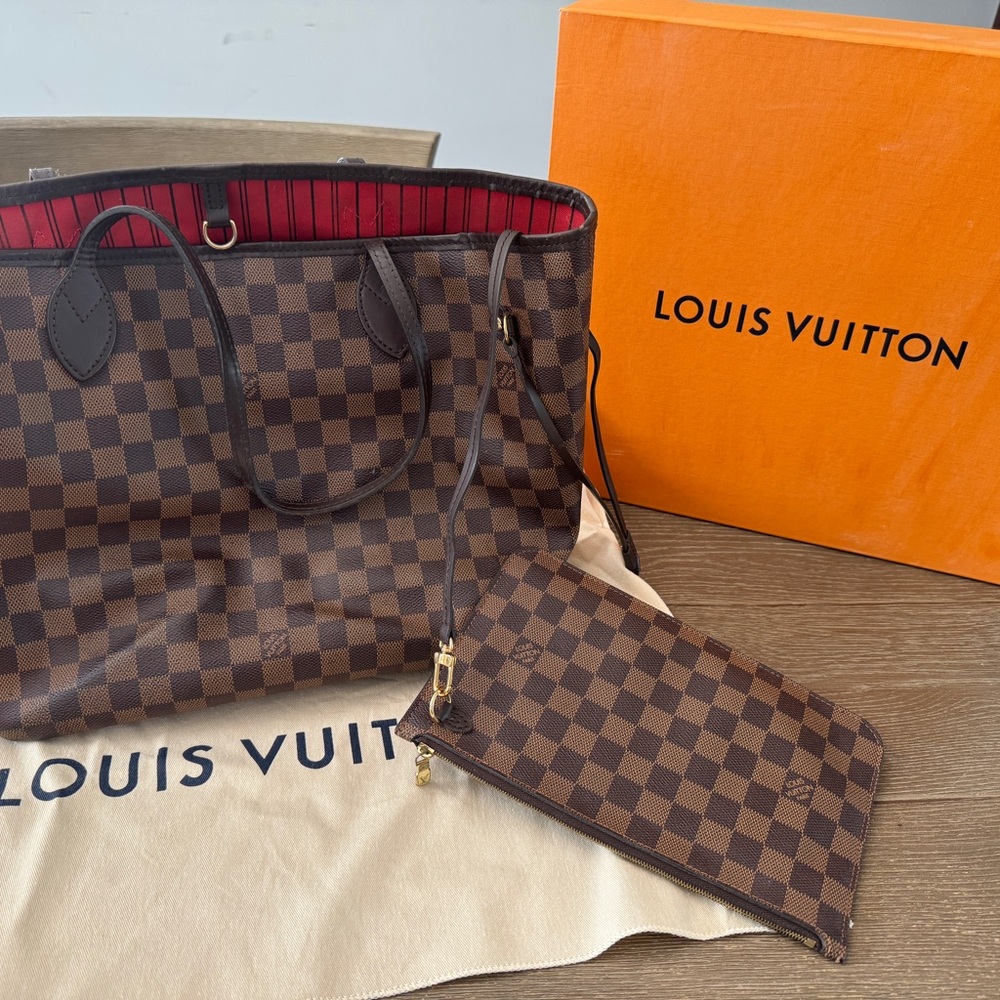 Louis Vuitton Red Striped Interior